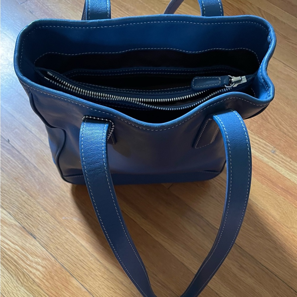 ***Sale***Coach Slate Blue Bag No L29-7776 With Matching Wallet Org $128 - Picture 5 of 14